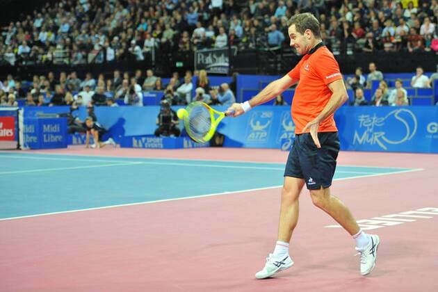 Richard Gasquet (Fra) def Paul Henri Mathieu (Fra) TENNIS : Tournoi de Montpellier 2016 - 07 02 2016 TennisMagazinex 