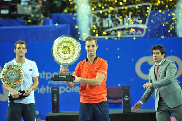 Richard Gasquet (Fra) def Paul Henri Mathieu (Fra) TENNIS : Tournoi de Montpellier 2016 - 07 02 2016 TennisMagazinex 