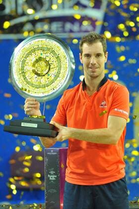 Themen der Woche - Sport Bilder des Tages - SPORT Richard Gasquet (Fra) def Paul Henri Mathieu (Fra) TENNIS : Tournoi de Montpellier 2016 - 07 02 2016 TennisMagazinex 
