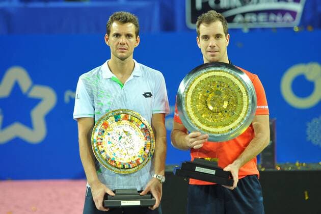 Richard Gasquet (Fra) def Paul Henri Mathieu (Fra) TENNIS : Tournoi de Montpellier 2016 - 07 02 2016 TennisMagazinex 