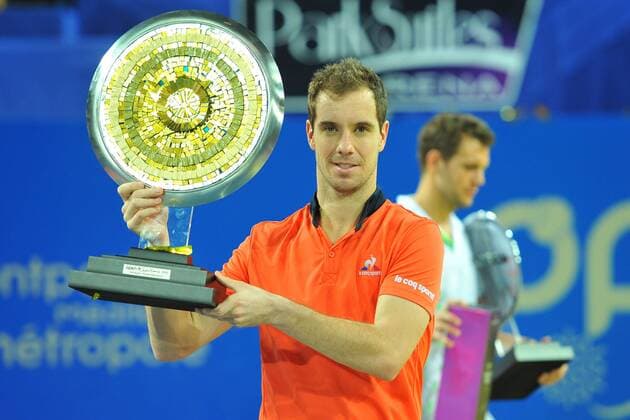 Richard Gasquet (Fra) def Paul Henri Mathieu (Fra) TENNIS : Tournoi de Montpellier 2016 - 07 02 2016 TennisMagazinex 