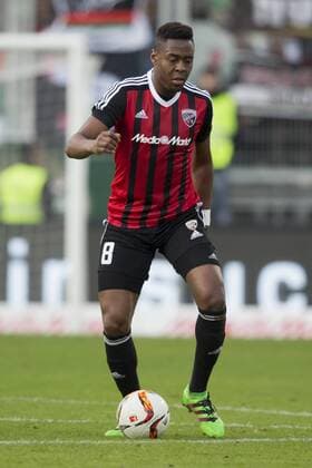 ROGER (De Oliveira Bernardo) ( 8, IN). Fussball Bundesliga, FC Ingolstadt (IN) - FC Augsburg (A) 2:1, 20.Spieltag, Saison 2015 2016, am 06.02.2016 in Ingolstadt A U D I S P O R T P A R K Deutschland. Â
