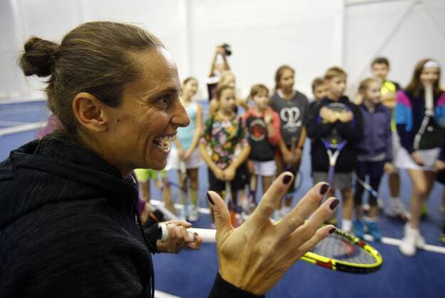 St.Peterburg ladies trophy 2016. ROBERTA VINCI -Kids masterclass.