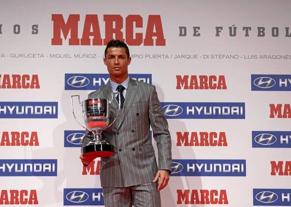 Marca Awards show at Teatro Goya in Madrid. In this picture, Cristiano Ronaldo. xBEATRIZxGUZMANx 