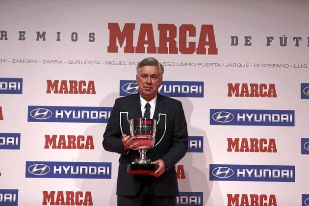 Marca Awards show at Teatro Goya in Madrid. In this picture, Carlo Ancelotti. xBEATRIZxGUZMÃNx 