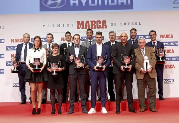 Marca Awards show at Teatro Goya in Madrid. In this picture, the winners. xBEATRIZxGUZMÃNx 