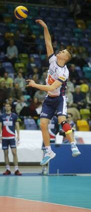 Volleyball - 1. Bundesliga - 07.02.2016, UNITED VOLLEYS RHEINMAIN vs. LVG LÜNEBURG, ADAM KOCIAN (LVG), -