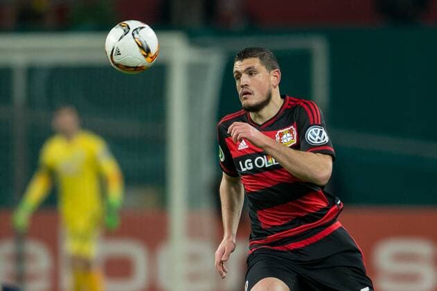 Leverkusen Kyriakos Papadopoulos (Bayer 04 Leverkusen 5) bei der DFB-Pokal Viertelfinale Partie zwischen Bayer 04 Leverkusen und dem SV Werder Bremen am 09.02.2016, Copyright: Schülerx xEibner-Pressefoto EP_jse