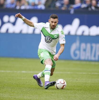 CALIGIURI Daniel Team VFL Wolfsburg DFL Fussball Bundesliga Spiel Saison 2015-2016 Spiel FC Schalke 04 - VfL Wolfsburg 3 : 1 am 06.Februar 2016 in Gelsenkirchen 