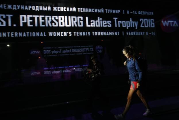 Tennis, WTA-Turnier in St. Petersburg, Ana Ivanovic St.Peterburg ladies trophy 2016. GASPARYAN M. (RUS)-IVANOVIC A. (SRB).
