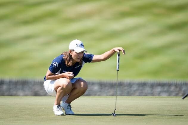 ISPS Handa NZ Women s Open --- Golf --- Day 1 --- 12 02 2016 Christchurch, New Zealand - February 12, 2016 - Karolin Lampert of Germany looks to putt during day one of the ISPS Handa New Zealand Women s Open at Clearwater Golf Club on February 12, 2016 in Christchurch, New Zealand.