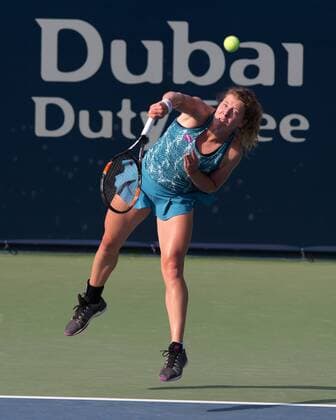 Anna-Lena Friedsam (GER) Tennis - Dubai Tennis Championships 2016 - WTA Tennis Damen - Dubai Duty Free Tennis Stadium - Dubai - - United Arab Emirates - 13 February 2016.