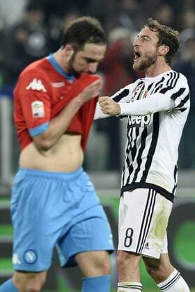 Db Torino 12 02 2016 - campionato di calcio serie A Juventus-Napoli : Schlussjubel Claudio Marchisio 