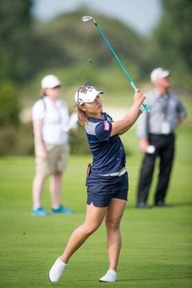 ISPS Handa NZ Women s Open --- Golf --- Day 2 --- 13 02 2016 Christchurch, New Zealand - February 13, 2016 - Lydia Ko of New Zealand plays a fairway shot during day two of the ISPS Handa New Zealand Women s Open at Clearwater Golf Club on February 13, 2016 in Christchurch, New Zealand.