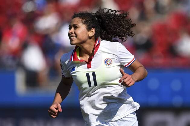 February 13, 2016: Costa Rica forward Raquel RodrÃƒÂ­guez (11) reacts after scoring a goal during the match between Costa Rica and Puerto Rico during the CONCACAF 2016 Olympic Qualifying Championship at Toyota Stadium, in Frisco, Texas. Costa Rica defeated Puerto Rico 9-0. Soccer 2016: Costa Rica vs Puerto Rico FEB 13 - ZUMAc04_