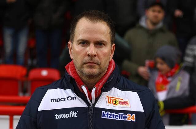Sascha Lewandowski (Trainer Union), 1. FC Union Berlin - TSV 1860 München 2.Bundesliga 2015 2016, Fußball, Fussball, DFL, soccer, Herren, Deutschland, Germany, Ergebnis Berlin, 14.2.2016 Stadion Alte Foersterei