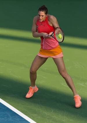 Andrea Petkovic (GER) Tennis - Dubai Tennis Championships 2016 - WTA Tennis Damen - Dubai Duty Free Tennis Stadium - Dubai - - United Arab Emirates - 15 February 2016.