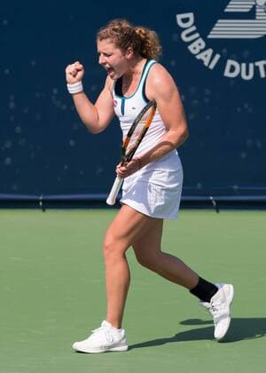 Anna-Lena Friedsam (GER) Tennis - Dubai Tennis Championships 2016 - WTA Tennis Damen - Dubai Duty Free Tennis Stadium - Dubai - - United Arab Emirates - 15 February 2016.
