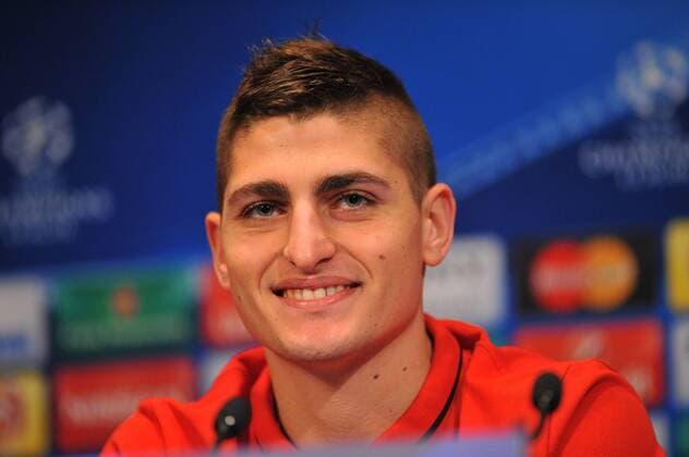 MARCO VERRATTI (psg) FOOTBALL : Pressekonferenz Paris St. Germain - Champions League - 15 02 2016 LECOEUR FEPx 