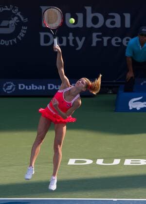 Camila Giorgi (ITA) Tennis - Dubai Tennis Championships 2016 - WTA Tennis Damen - Dubai Duty Free Tennis Stadium - Dubai - - United Arab Emirates - 15 February 2016.