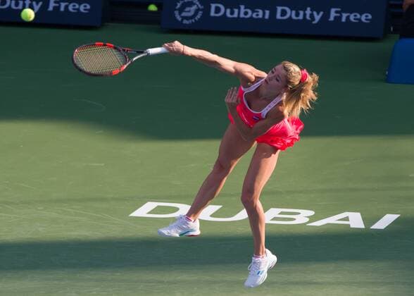 Camila Giorgi (ITA) Tennis - Dubai Tennis Championships 2016 - WTA Tennis Damen - Dubai Duty Free Tennis Stadium - Dubai - - United Arab Emirates - 15 February 2016.