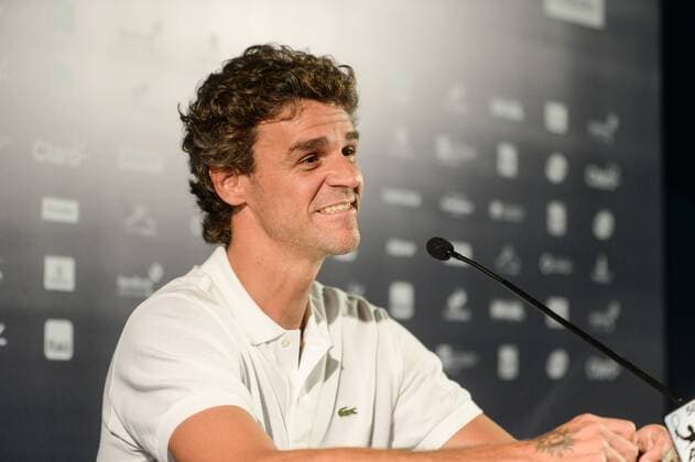 Tennis, ATP-Turnier in Rio de Janeiro: Gustavo Kuerten PK Rio Open 2016 RIO DE JANEIRO, Brazil - 02 15 2016: RIOOPEN - Gustavo Kuerten (Guga) at a news conference during Rioopen what happens in the Brazilian Jockey Club 15-21 of February. (Photo: Celso Pupo FotoArena)  CelsoxPupo