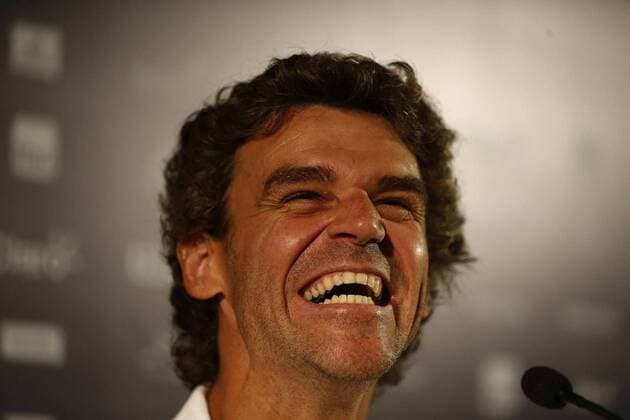 Tennis, ATP-Turnier in Rio de Janeiro: Gustavo Kuerten PK Formen tennis player Brazilian Gustavo Kuerten delivers a press briefing at the Rio de Janeiro Tennis Open in Brazil, 15 February 2016. EFE Marcelo Sayao RIO TENNIS OPEN !ACHTUNG: NUR REDAKTIONELLE NUTZUNG!  BRA02 69410625st
