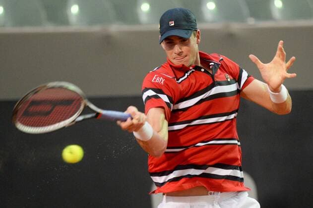 Tennis, ATP-Turnier in Rio de Janeiro Rio Open 2016 RIO DE JANEIRO, Brazil - 02 15 2016: RIO OPEN - John Isner (USA) vs. Guido Pella (ARG) for Rio Open which takes place at the Brazilian Jockey Club 15-21 of February. (Photo: Celso Pupo FotoArena)  CelsoxPupo