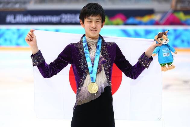Sota Yamamoto (JPN), FEBRUARY 15, 2016 - Figure skating Eiskunstlauf : Men s Medal Ceremony at Hamar Olympic Amphitheatre during the Lillehammer 2016 Winter Youth Olympic Games Olympische Spiele Olympia OS in Lillehammer, Norway. Noxthirdxpartyxsales  (hnnp000556)