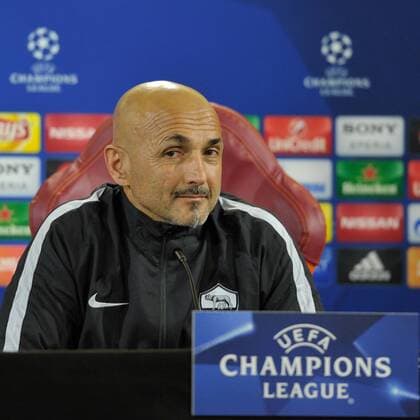 Bilder des Tages - SPORT Fußball, Champions League, AS Rom PK IPP20160216 Football - soccer: UEFA Champions League, AS Rom - Real madrid, Luciano Spalletti (Hinweis: Verwendung nur in Deutschland - only Germany) xHOCHxZWEIx xItalyxPhotoxPressx 