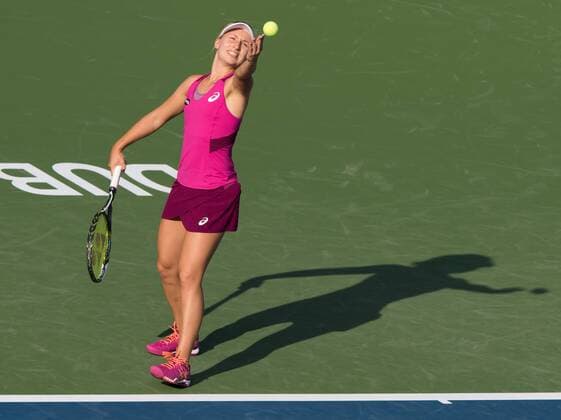 Daria Gavrilova (AUS) Tennis - Dubai Tennis Championships 2016 - WTA Tennis Damen - Dubai Duty Free Tennis Stadium - Dubai - - United Arab Emirates - 16 February 2016.