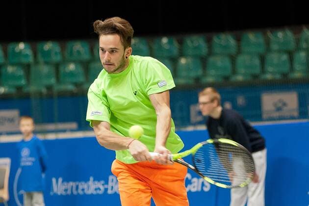 Tennis, ATP-Turnier in Breslau Breslau, Tennis, CHALLENGER TOUR WROCLAW OPEN 2016 PAWEL CIAS (POL),  160216_KRP1659