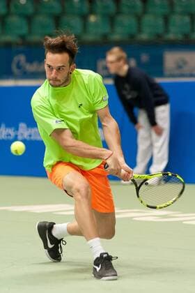 Tennis, ATP-Turnier in Breslau Breslau, Tennis, CHALLENGER TOUR WROCLAW OPEN 2016 PAWEL CIAS (POL),  160216_KRP1668 (1)