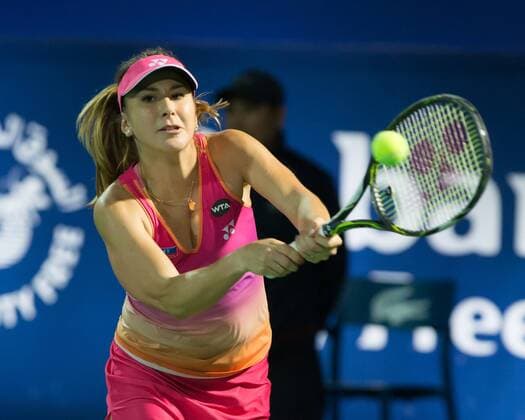 Belinda Bencic (SUI) Tennis - Dubai Tennis Championships 2016 - WTA Tennis Damen - Dubai Duty Free Tennis Stadium - Dubai - - United Arab Emirates - 16 February 2016.