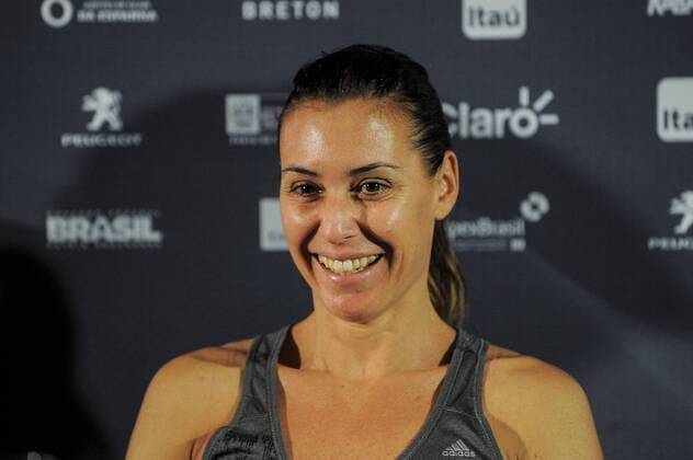 Tennis, WTA-Turnier in Rio de Janeiro: Flavia Panetta PK Rio Open 2016 JANUARY RJ DE JANEIRO - 02 16 2016: RIO OPEN 2016 - Flavia Pennetta in news for Rio Open 2016. (Photo: Marcelo Cortes FotoArena)  MarceloxCortes