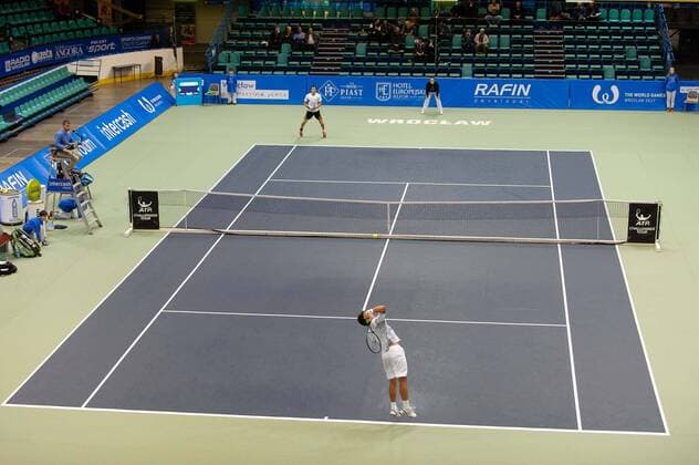 Tennis, ATP-Turnier in Breslau Breslau Tennis Challenger Tour Wroclaw Open 2016 Kamil Majchrzak  20160216_PF_PA040