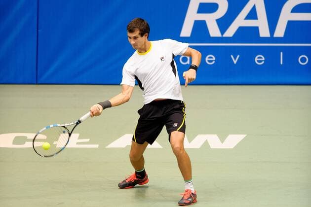Tennis, ATP-Turnier in Breslau Breslau Tennis Challenger Tour Wroclaw Open 2016 Evgeny Donskoy  20160216_PF_PA047