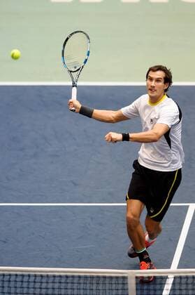 Tennis, ATP-Turnier in Breslau Breslau Tennis Challenger Tour Wroclaw Open 2016 Evgeny Donskoy  20160216_PF_PA050