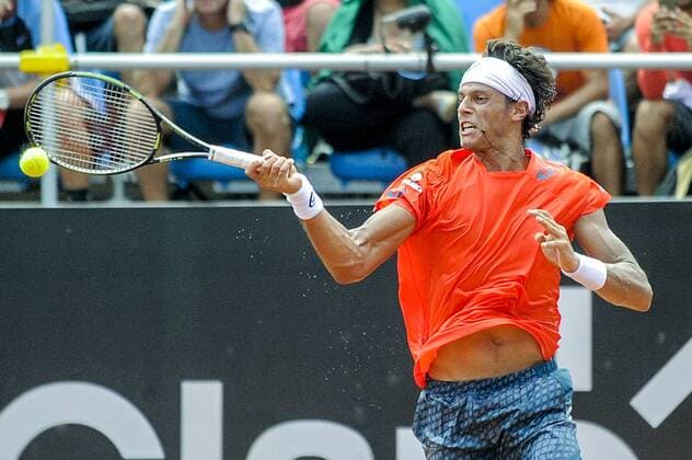 Tennis, ATP-Turnier in Rio de Janeiro Rio Open 2016 RIO DE JANEIRO, Brazil - 02 16 2016: RIO OPEN 2016 - Joao Souza (Bean) during Rio Open 2016. (Photo: Marcelo Cortes FotoArena)  MarceloxCortes