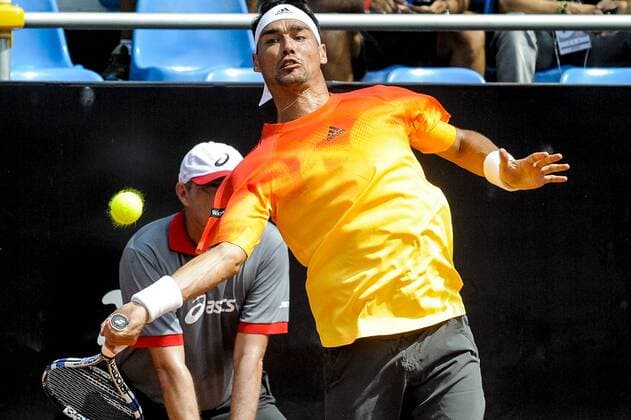 Tennis, ATP-Turnier in Rio de Janeiro Rio Open 2016 RIO DE JANEIRO, Brazil - 02 16 2016: RIO OPEN 2016 - Fabio Fognini (ITA) 7 x Aljaz Bedene (GBR) during Rio Open 2016. (Photo: Marcelo Cortes FotoArena)  MarceloxCortes