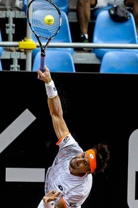 Rio Open 2016 RIO DE JANEIRO, Brazil - 02 16 2016: RIO OPEN 2016 - Nicolas JARRY (CHI) x David Ferrer (ESP) 2 , in Rio Open 2016. (Photo: Marcelo Cortes FotoArena)  MarceloxCortes