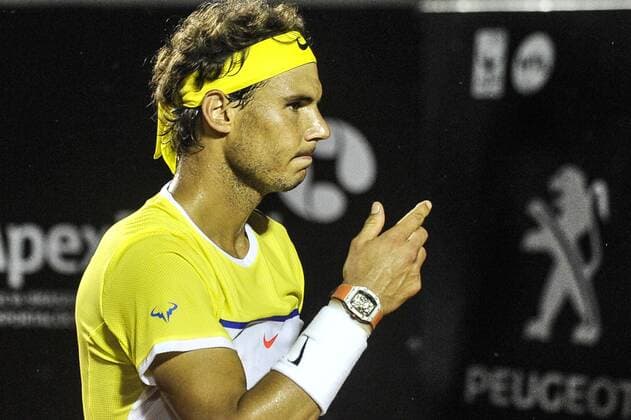 Rio Open 2016 RIO DE JANEIRO, Brazil - 02 16 2016: RIO OPEN 2016 - Rafael NADAL (ESP) 1 x Pablo Carre?o (ESP) for Rio Open 2016. (Photo: Marcelo Cortes FotoArena)  MarceloxCortes