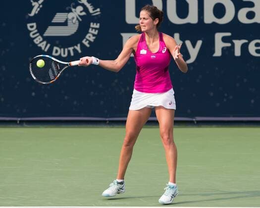 Julia Goerges (GER) Tennis - Dubai Tennis Championships 2016 - WTA Tennis Damen - Dubai Duty Free Tennis Stadium - Dubai - - United Arab Emirates - 17 February 2016.