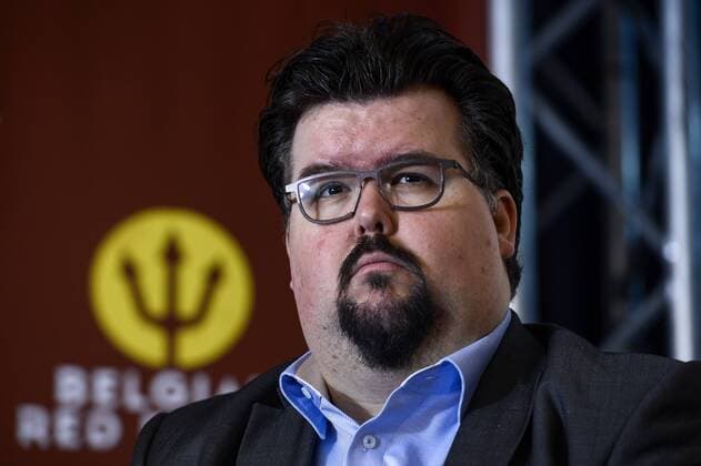 Filip Van Doorslaer, Director Marketing and Events Royal Belgian Football Association pictured during a press conference PK Pressekonferenz of AB InBev on the 25 years of partnership between famous Belgian beer Jupiler and the Red Devils national soccer team, Wednesday 17 February 2016 in Brussels. DIRKxWAEM  x04794385x