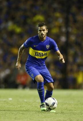Fernando Gago de Boca Juniors. Boca Juniors vs Atletico Tucuman. Futbol Argentino - Primera Division 2016 - Fecha 2. 14 de febrero de 2016. Estadio: AlbertoxJ.Armando (Buenos Aires, Argentina). Foto: JavierxGarciaxMartino Photogamma.