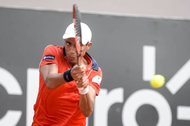 Rio Open 2016 RIO DE JANEIRO, Brazil - 02 17 2016: RIO OPEN - Jo-Wilfried Tsonga (FRA) vs Thiago Monteiro (BRA) for Rio Open which takes place at the Brazilian Jockey Club 15-21 of February. (Photo: Celso Pupo FotoArena)  CelsoxPupo