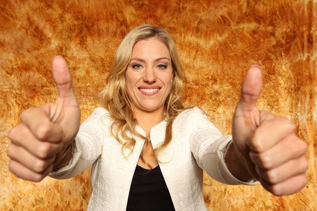 Tennis, Fotoshooting mit Angelique Kerber ANGELIQUE KERBER DAS AKTUELLE SPORTSTUDIO ZDF MAINZ 