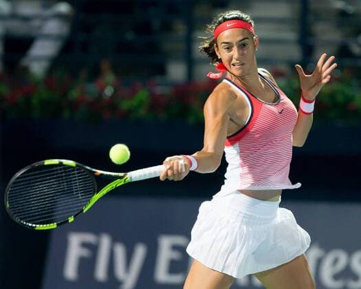 Bilder des Tages - Sport Caroline Garcia (FRA) Tennis - Dubai Tennis Championships 2016 - WTA Tennis Damen - Dubai Duty Free Tennis Stadium - Dubai - - United Arab Emirates - 19 February 2016.