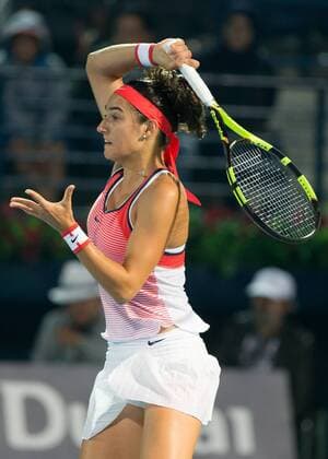 Caroline Garcia (FRA) Tennis - Dubai Tennis Championships 2016 - WTA Tennis Damen - Dubai Duty Free Tennis Stadium - Dubai - - United Arab Emirates - 19 February 2016.