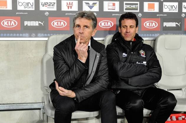 Claude Puel (ogc) - Fussball Frankreich, Ligue 1, Girondins Bordeaux vs. OGC Nice - 19 02 2016 ThierryBreton Panoramic 